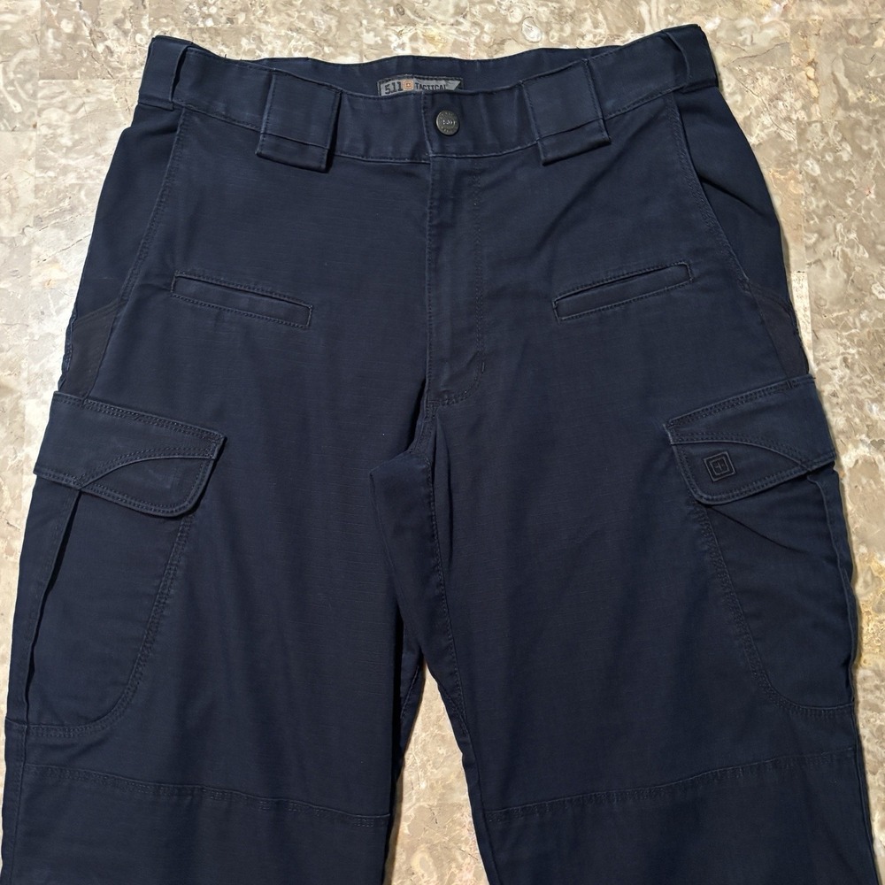 5.11 Tactical Stryke Pants Mens 30x34 (fits 31x30) Blue Ripstop Cargo Work